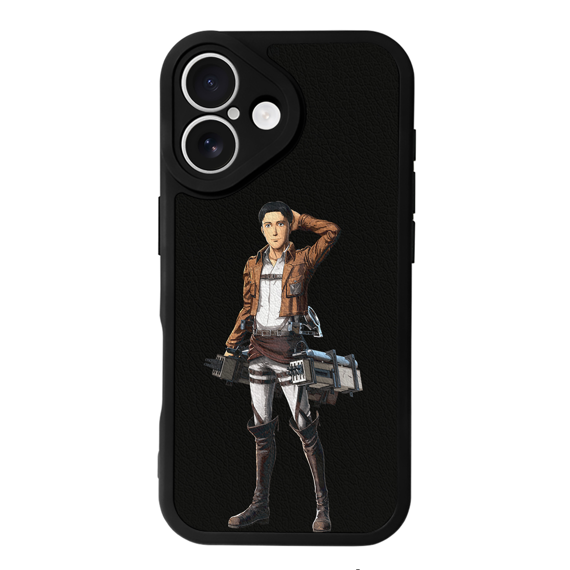 （画像用） 進撃の巨人 Attack on Titan 【iPhone 16シリーズ対応】シリコンスマホケース（レザー調） 材質：シリコン